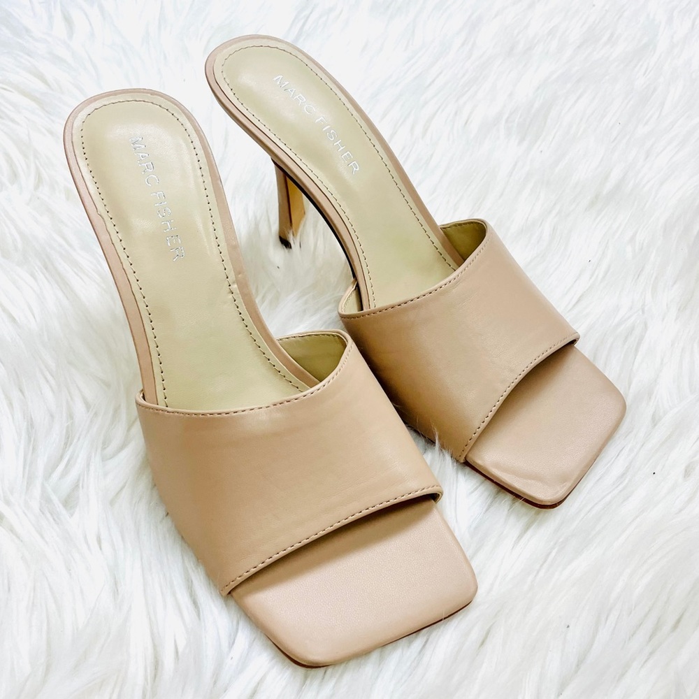 Marc Fisher Nude Square Toed Heel